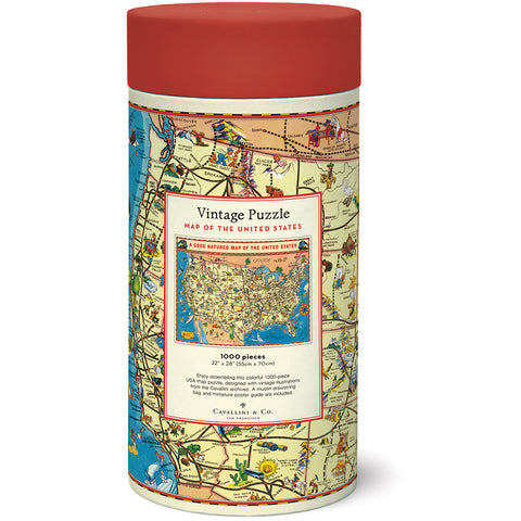 USA Map Puzzle - Cavallini