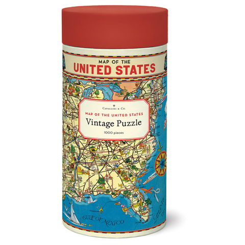 USA Map Puzzle - Cavallini