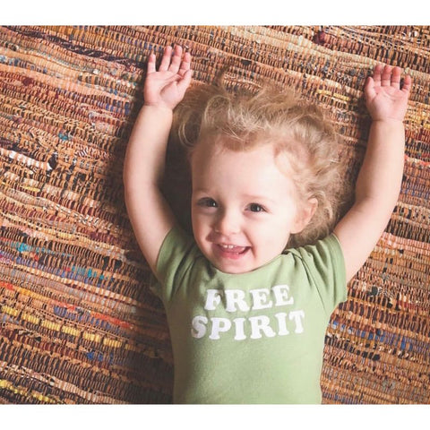 Free Spirit Onesie, 3-6M, Sage