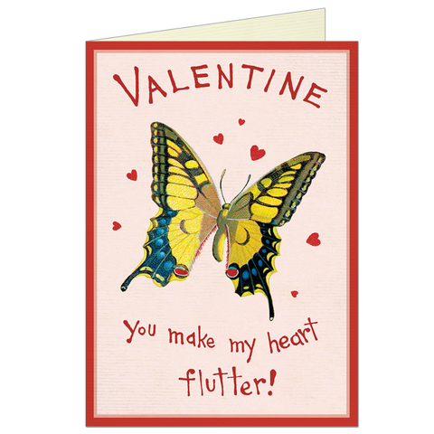 Valentine Butterfly Greeting Card - Cavallini
