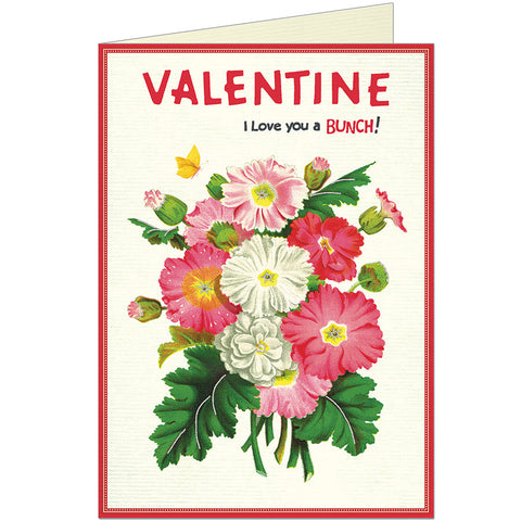 Valentine Flowers Greeting Card - Cavallini