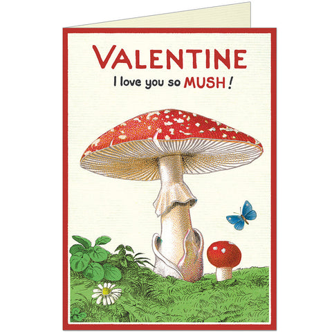 Valentine Mushroom Greeting Card - Cavallini