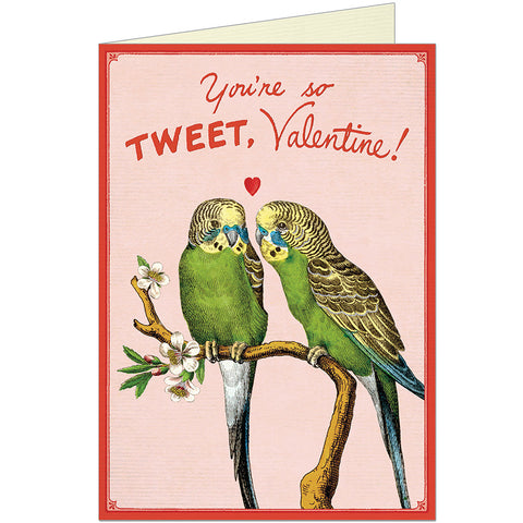 Valentine Lovebirds Greeting Card - Cavallini