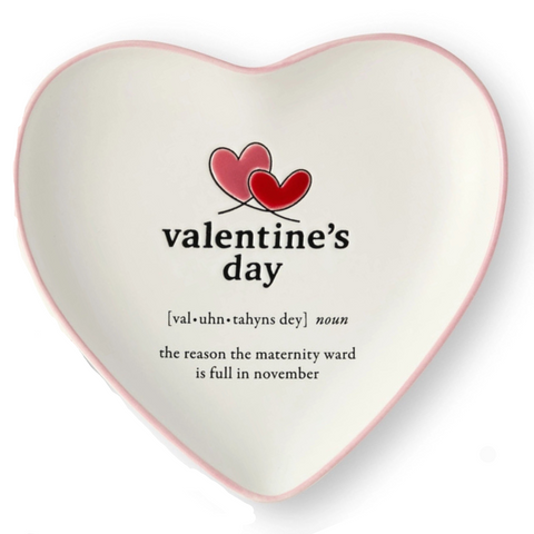 Valentine's Day Heart Shaped Tid Bit Plate
