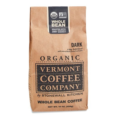 Vermont Coffee Company Dark Whole Bean Coffee - Stonewall Kitchen
