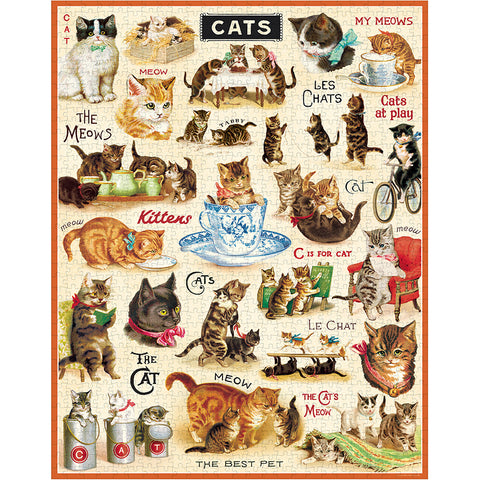 Vintage Cats Puzzle - Cavallini