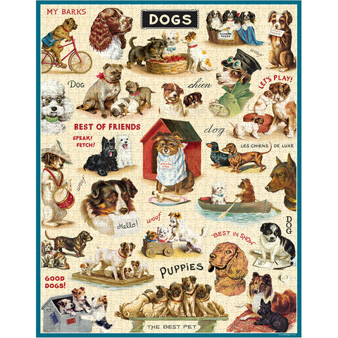Vintage Dogs Puzzle - Cavallini