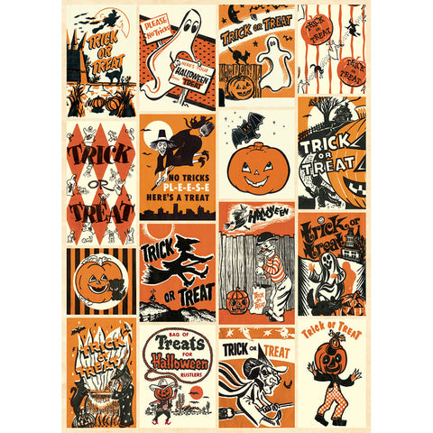 Cavallini Vintage Halloween Collage Poster