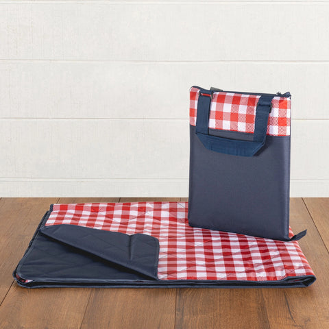 Vista Outdoor Picnic Blanket & Tote - Red + White Plaid