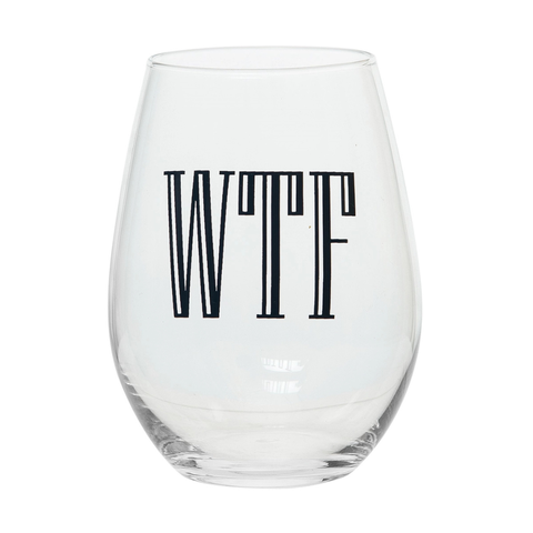WTF Stemless Wine Glass