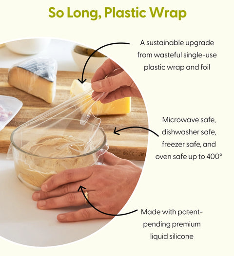 W&P Reusable Silicone Stretch Wrap - Set of 3