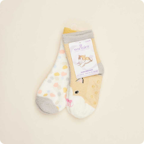 Warmies® Calico Cat Crew Sock Set