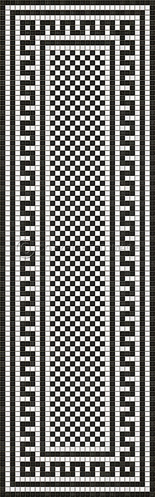 Mosaic H "Warren Street" Vinyl Floorcloth - Spicher & Co.