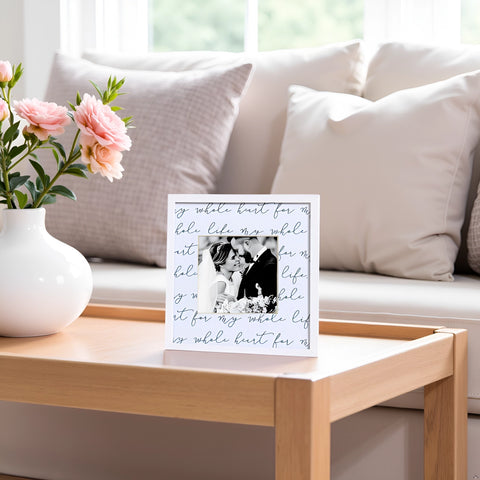 Wedding Script Photo Frame
