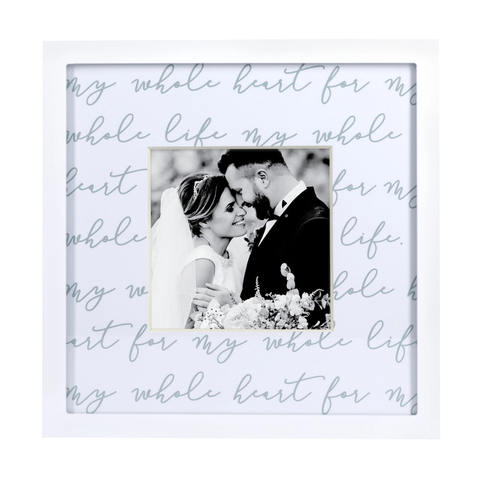 Wedding Script Photo Frame