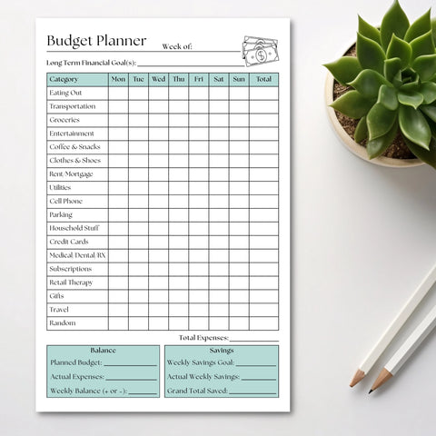 Weekly Budget Tracker