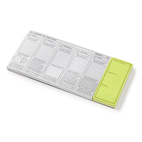What A Week Weekly Planner Pad