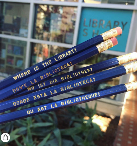 Where Is the Library? Multi Language Pencils