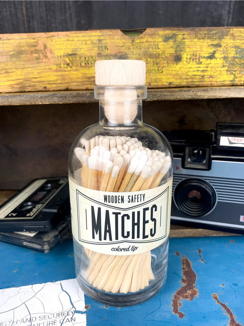 White Tipped Bottled Matches