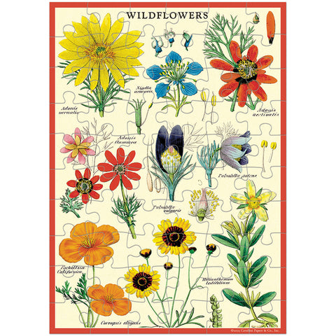 Wildflowers Puzzle Greeting Card - Cavallini