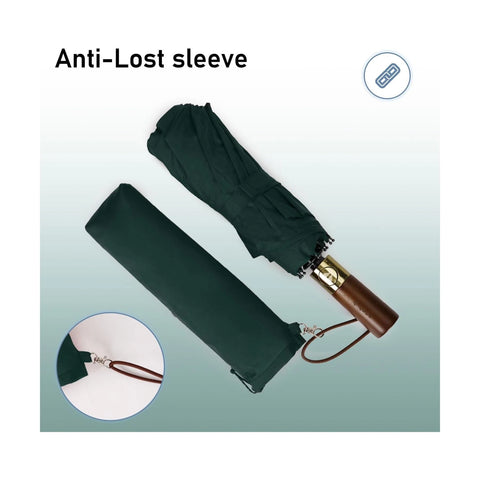 Windproof Travel Umbrella - Green