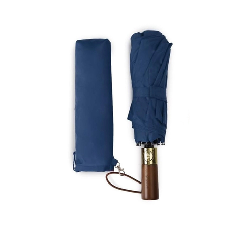 Windproof Travel Umbrella - Navy Blue