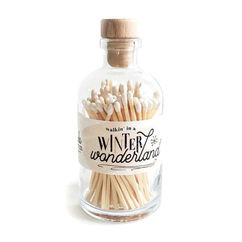 Winter Wonderland White Tipped Bottled Matches