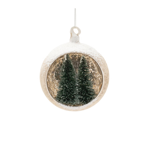 Winter Woodland Wonderland Diorama Ornament 4.5"
