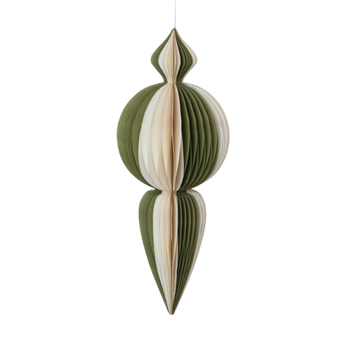 Winter Woodland Wonderland Folding Honeycomb Finial Ornament, 18"