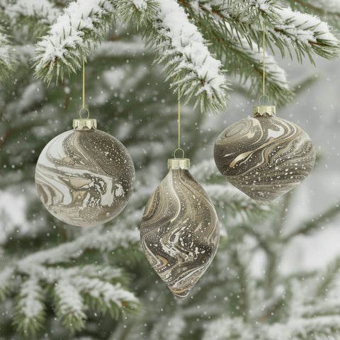 Winter Woodland Wonderland Ornaments - three assorted