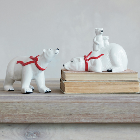 Winter Woodland Wonderland Polar Bear with Scarf