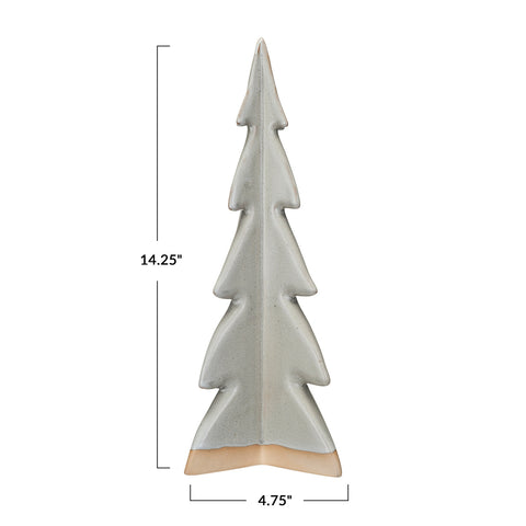 Winter Woodland Wonderland Stoneware Tree, 14.25"