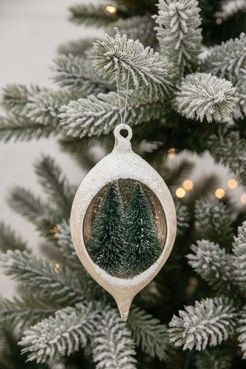 Winter Woodland Wonderland Diorama Ornament 5.5"