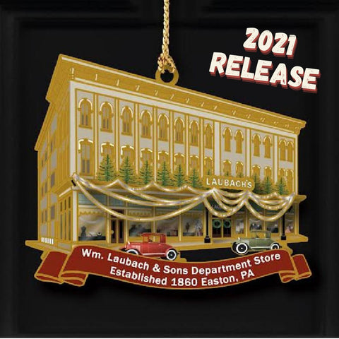 Laubach's Department Store Ornament, 3.5" x 2.75"
