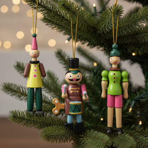 Wood Toy Ornament - Jester