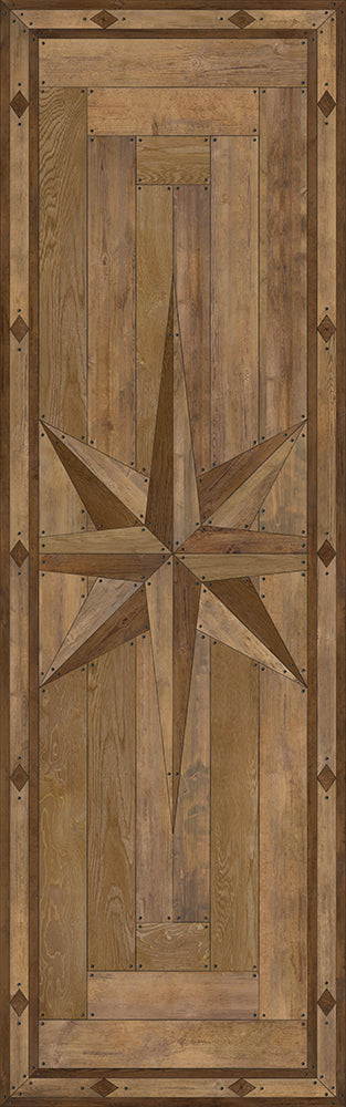 Williamsburg 18th-Century Joinery "Woodworking" Vinyl Floorcloth - Spicher & Co.