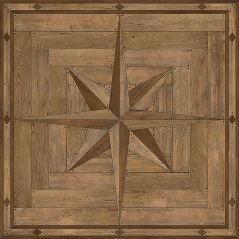 Williamsburg 18th-Century Joinery "Woodworking" Vinyl Floorcloth - Spicher & Co.