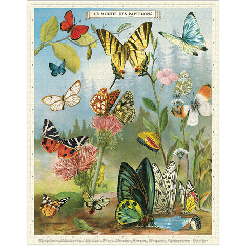 World of Butterflies Puzzle - Cavallini