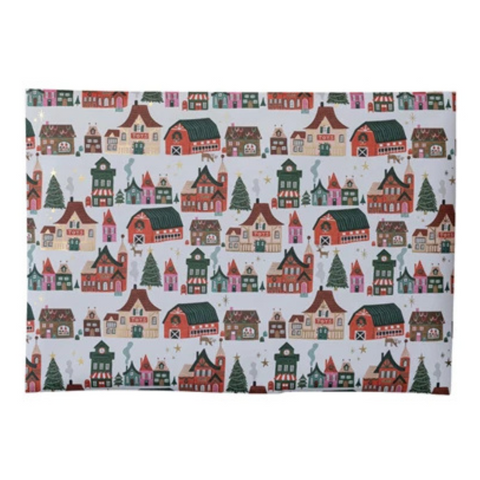 Wrapping Paper Sheets - Christmas Village