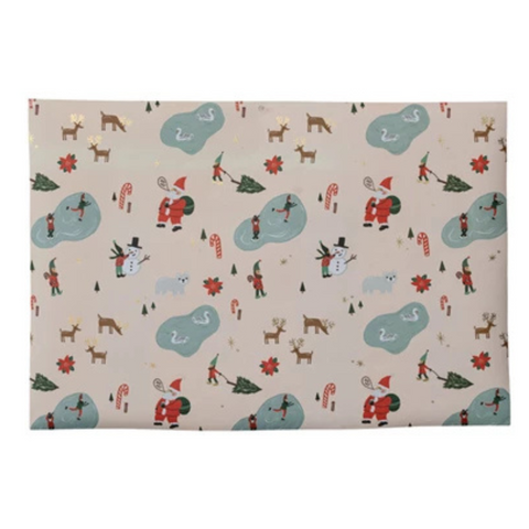 Wrapping Paper Sheets - Santa + Friends