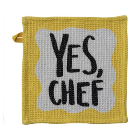 Yes, Chef Waffle Weave Dish Cloth