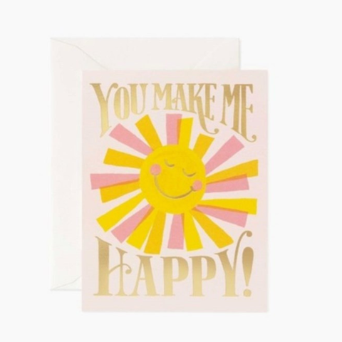 You Make Me Happy Card - Rifle Paper Co