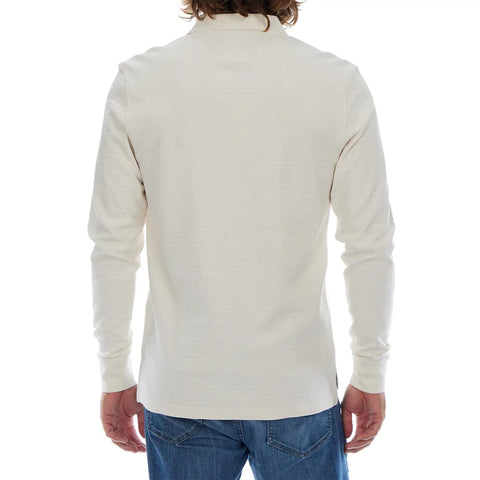 Zander Long Sleeve Polo - Cream