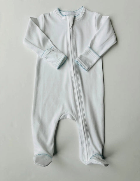 Stroller Society Pima Cotton Zipper Footies Infant Apparel - Stroller Society
