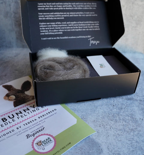 Rabbit Needle Felting Kit