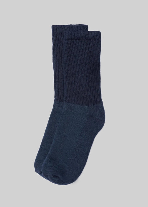 American Trench Solid Sock in Vintage Navy