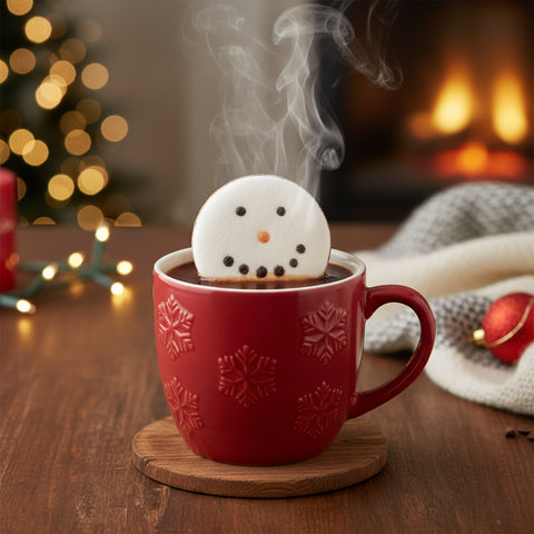 Hot Cocoa Topper - Smiling Snowman