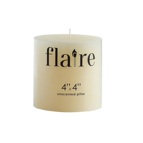 Flaire 4" x 4" Pillar Candle