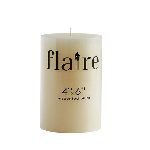 Flaire 4" x 6" Pillar Candle