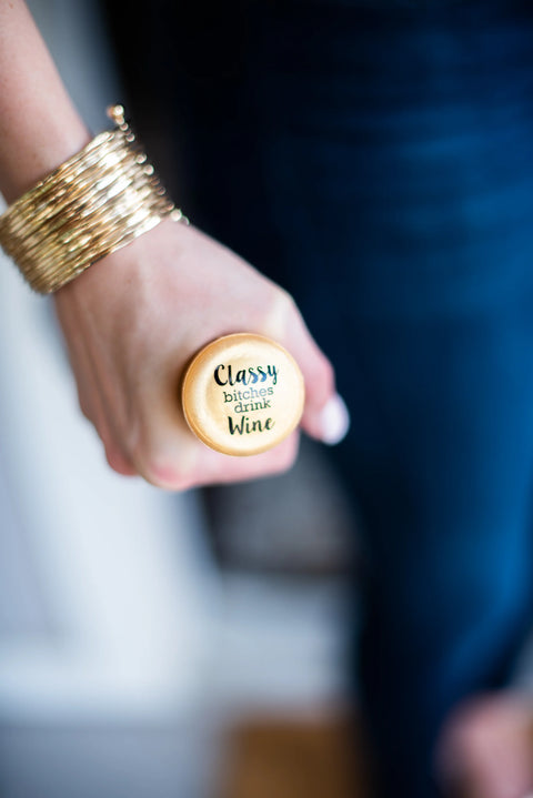 Classy Bitches Drink Wine Wine Cap - CapaBunga®